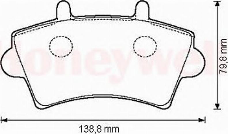 BENDIX 573107 B - Kit pastiglie freno, Freno a disco autozon.pro