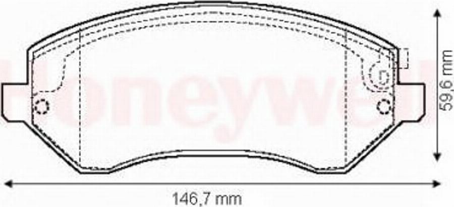 BENDIX 573118 B - Kit pastiglie freno, Freno a disco autozon.pro