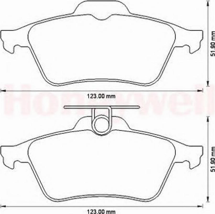 BENDIX 573186B - Kit pastiglie freno, Freno a disco autozon.pro