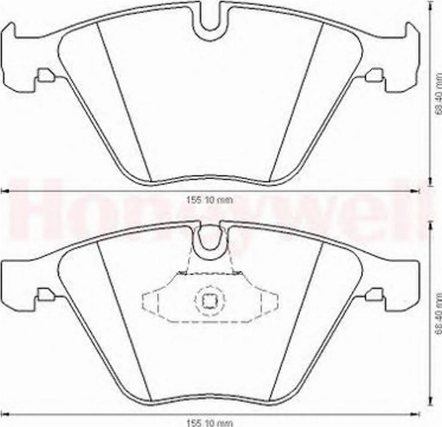 BENDIX 573181B - Kit pastiglie freno, Freno a disco autozon.pro