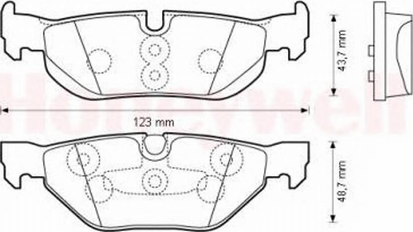 BENDIX 573139 B - Kit pastiglie freno, Freno a disco autozon.pro