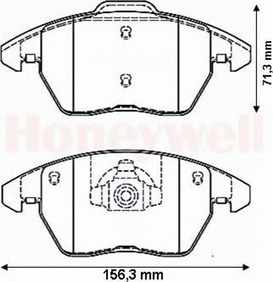 BENDIX 573134B - Kit pastiglie freno, Freno a disco autozon.pro