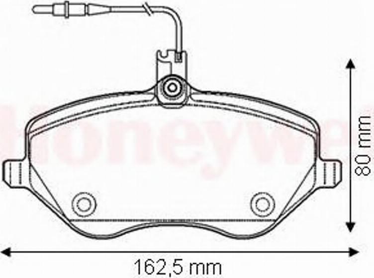 BENDIX 573131B - Kit pastiglie freno, Freno a disco autozon.pro