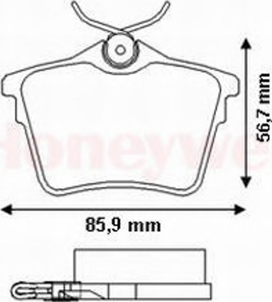 BENDIX 573133B - Kit pastiglie freno, Freno a disco autozon.pro