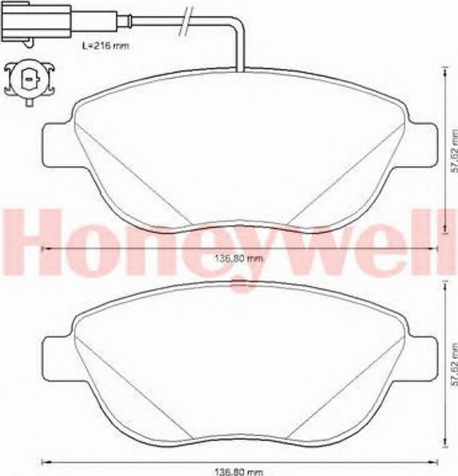 BENDIX 573306B - Kit pastiglie freno, Freno a disco autozon.pro