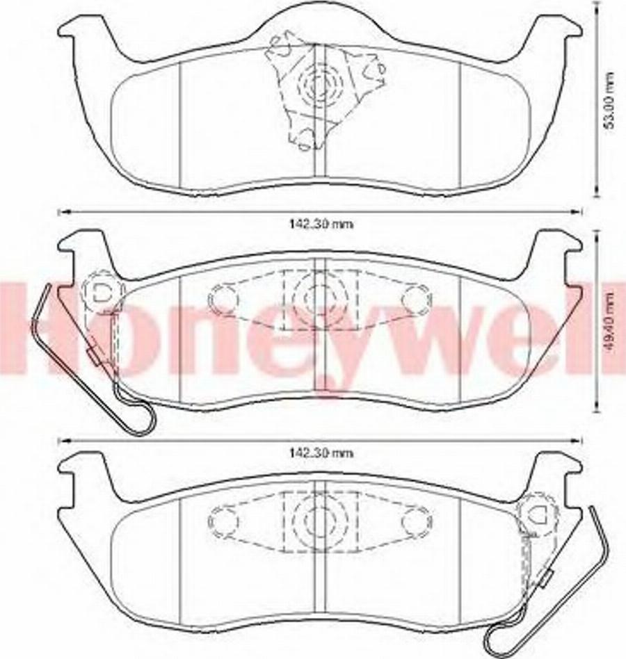 BENDIX 573319B - Kit pastiglie freno, Freno a disco autozon.pro