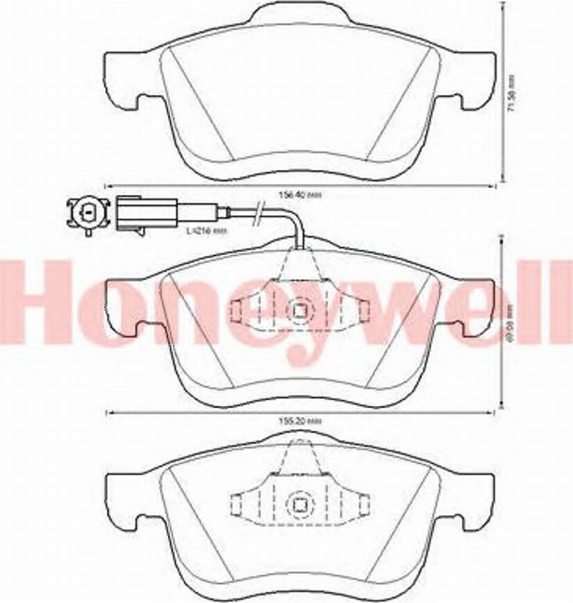 BENDIX 573334B - Kit pastiglie freno, Freno a disco autozon.pro