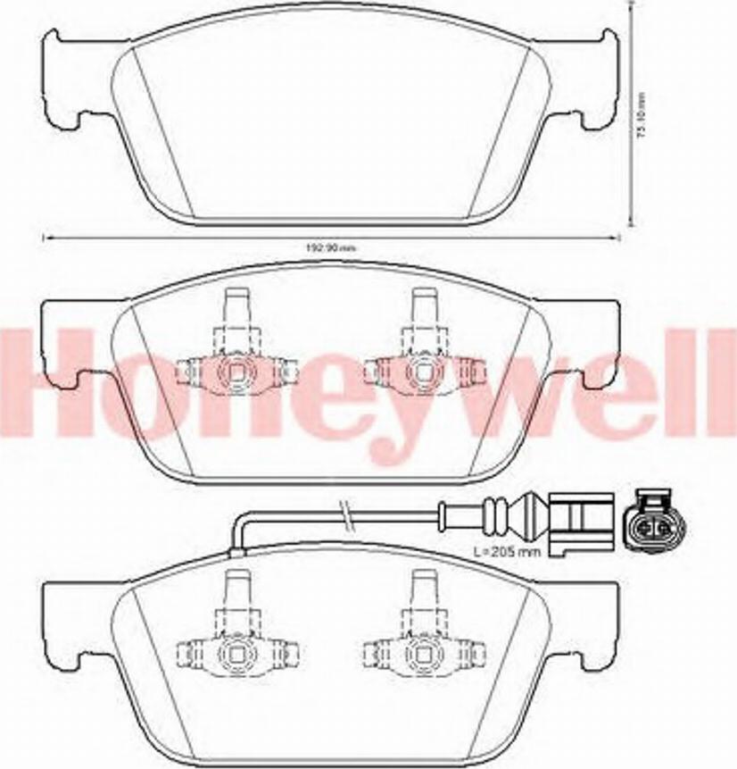 BENDIX 573330B - Kit pastiglie freno, Freno a disco autozon.pro