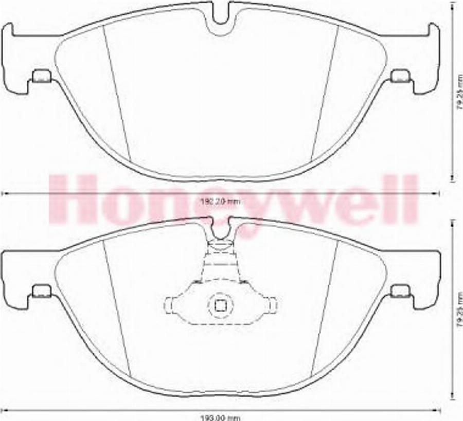 BENDIX 573292B - Kit pastiglie freno, Freno a disco autozon.pro