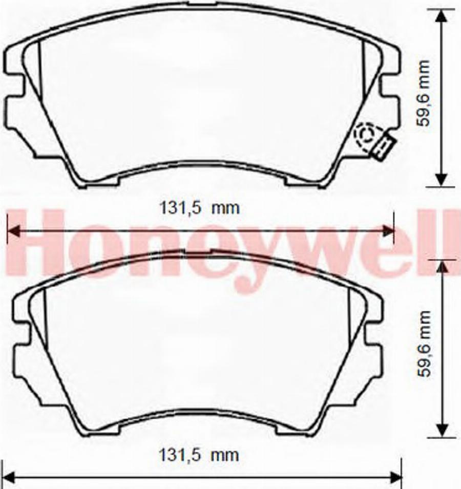 BENDIX 573269B - Kit pastiglie freno, Freno a disco autozon.pro