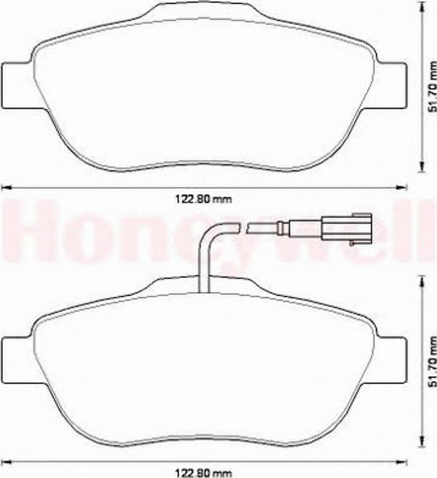 BENDIX 573266B - Kit pastiglie freno, Freno a disco autozon.pro