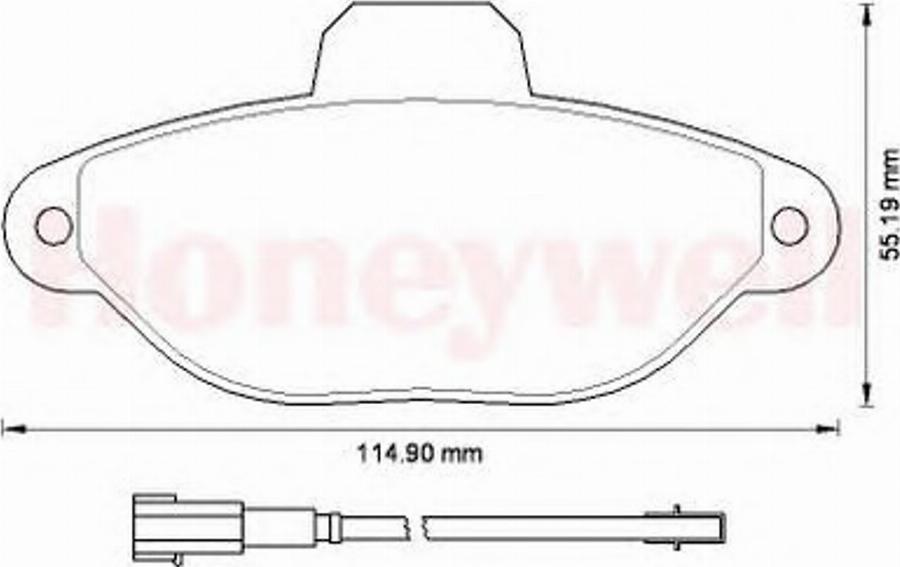 BENDIX 573267B - Kit pastiglie freno, Freno a disco autozon.pro