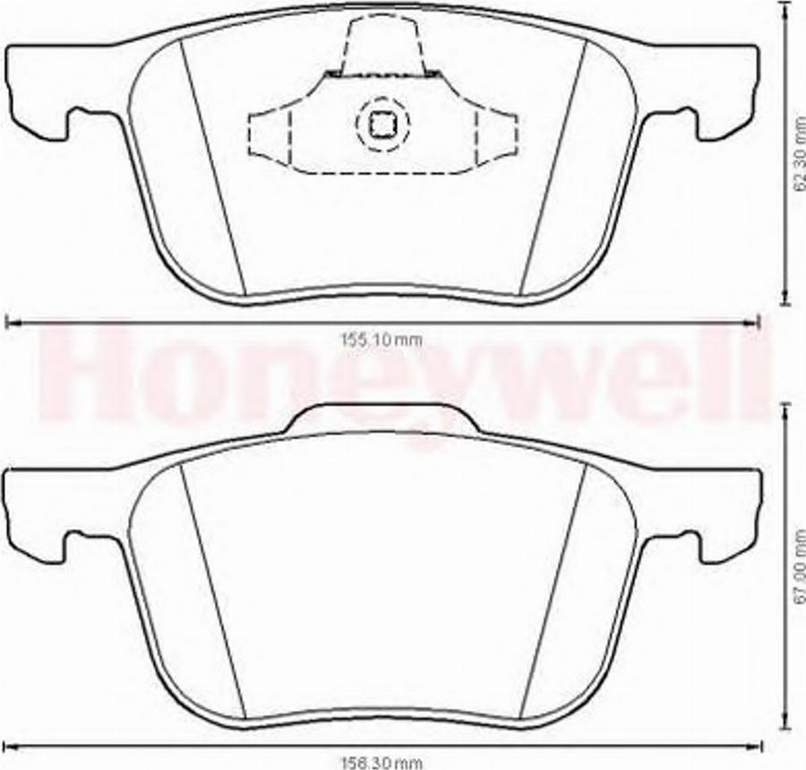 BENDIX 573209B - Kit pastiglie freno, Freno a disco autozon.pro