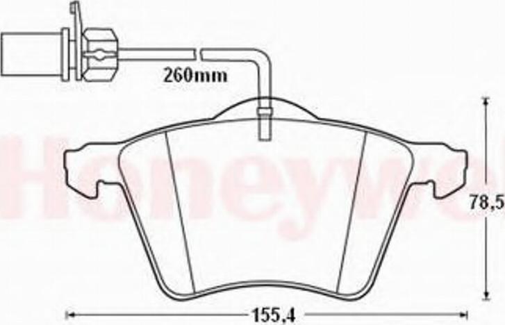 BENDIX 573206B - Kit pastiglie freno, Freno a disco autozon.pro