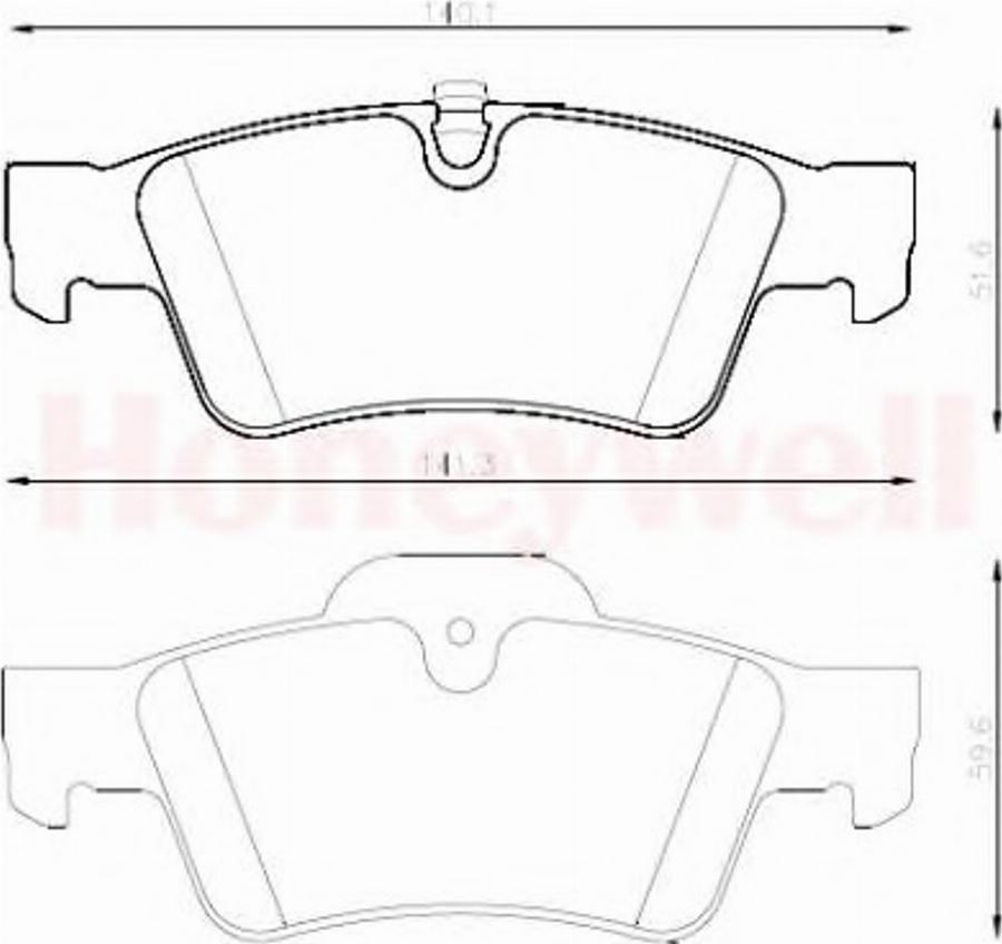 BENDIX 573202 B - Kit pastiglie freno, Freno a disco autozon.pro