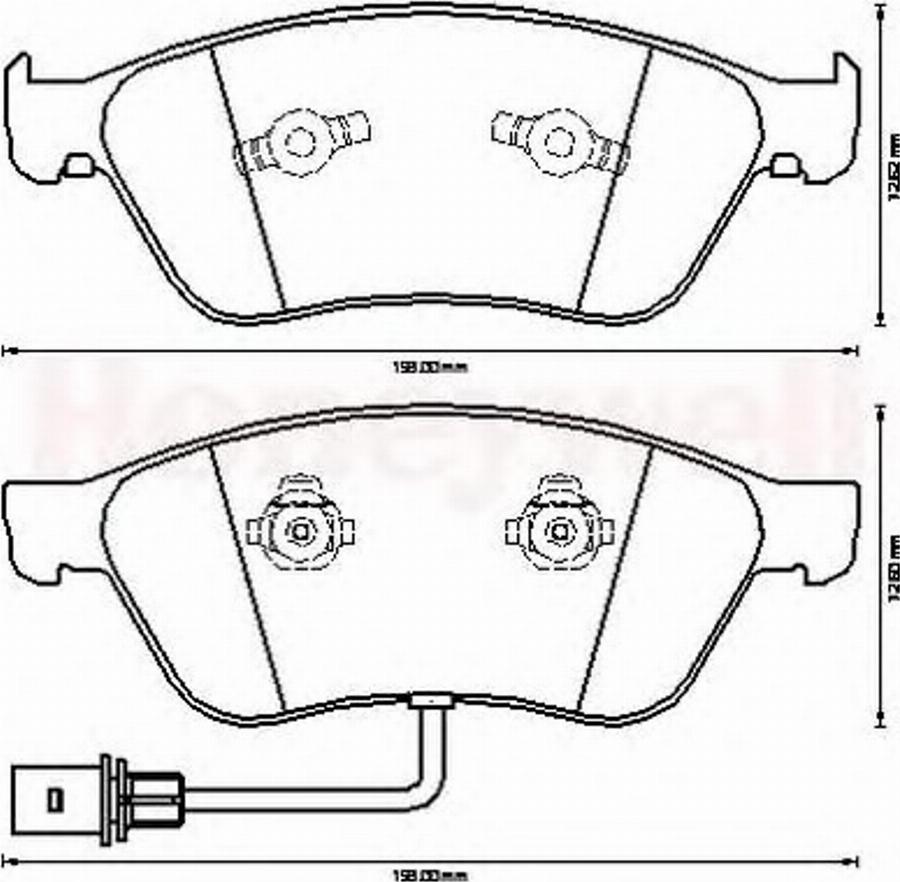 BENDIX 573207B - Kit pastiglie freno, Freno a disco autozon.pro