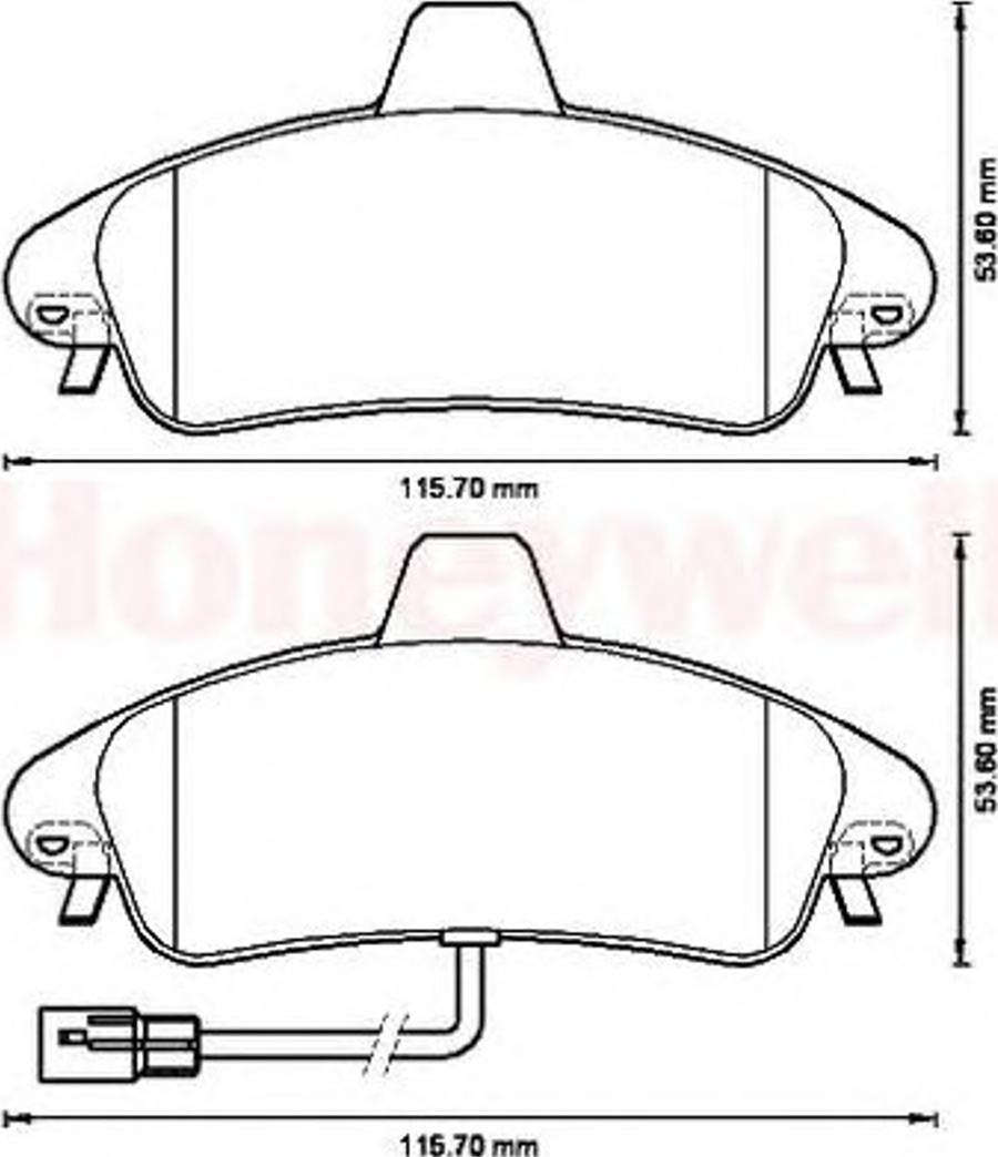 BENDIX 573214B - Kit pastiglie freno, Freno a disco autozon.pro