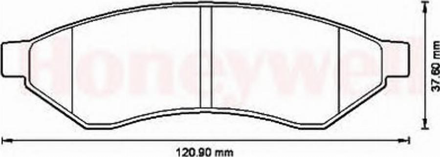 BENDIX 573215B - Kit pastiglie freno, Freno a disco autozon.pro