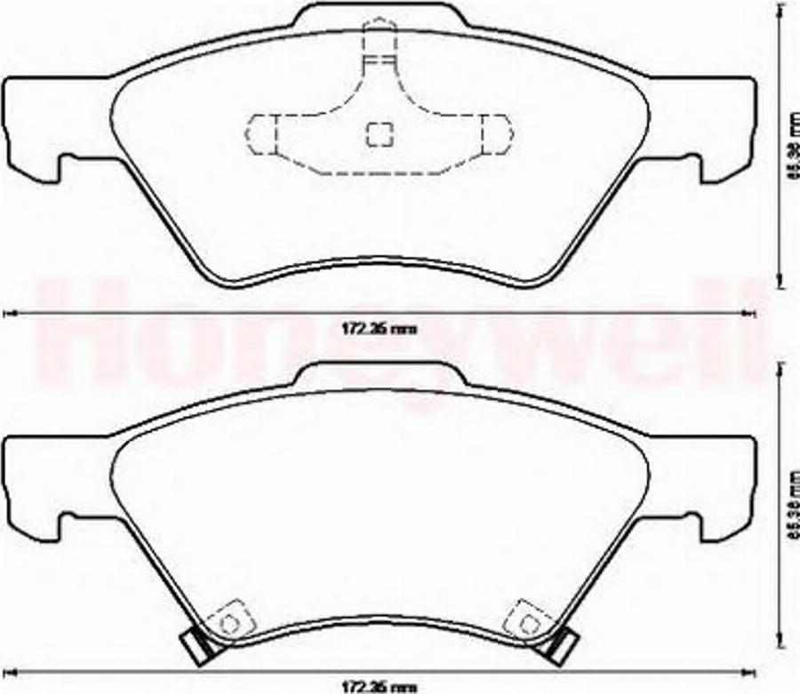 BENDIX 573238B - Kit pastiglie freno, Freno a disco autozon.pro