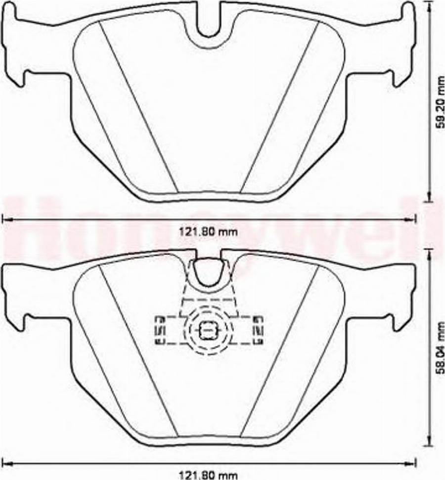 BENDIX 573224B - Kit pastiglie freno, Freno a disco autozon.pro