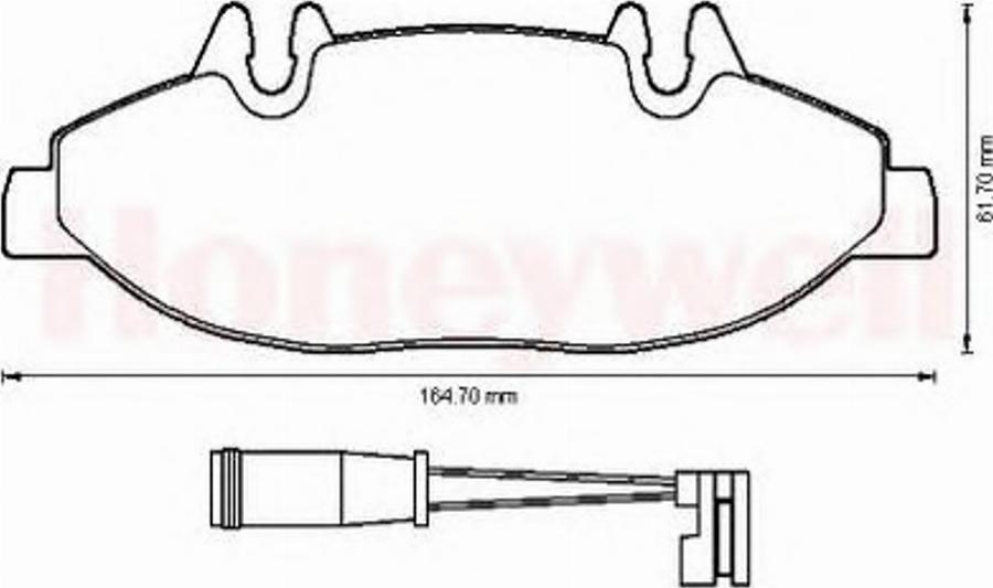 BENDIX 573221B - Kit pastiglie freno, Freno a disco autozon.pro