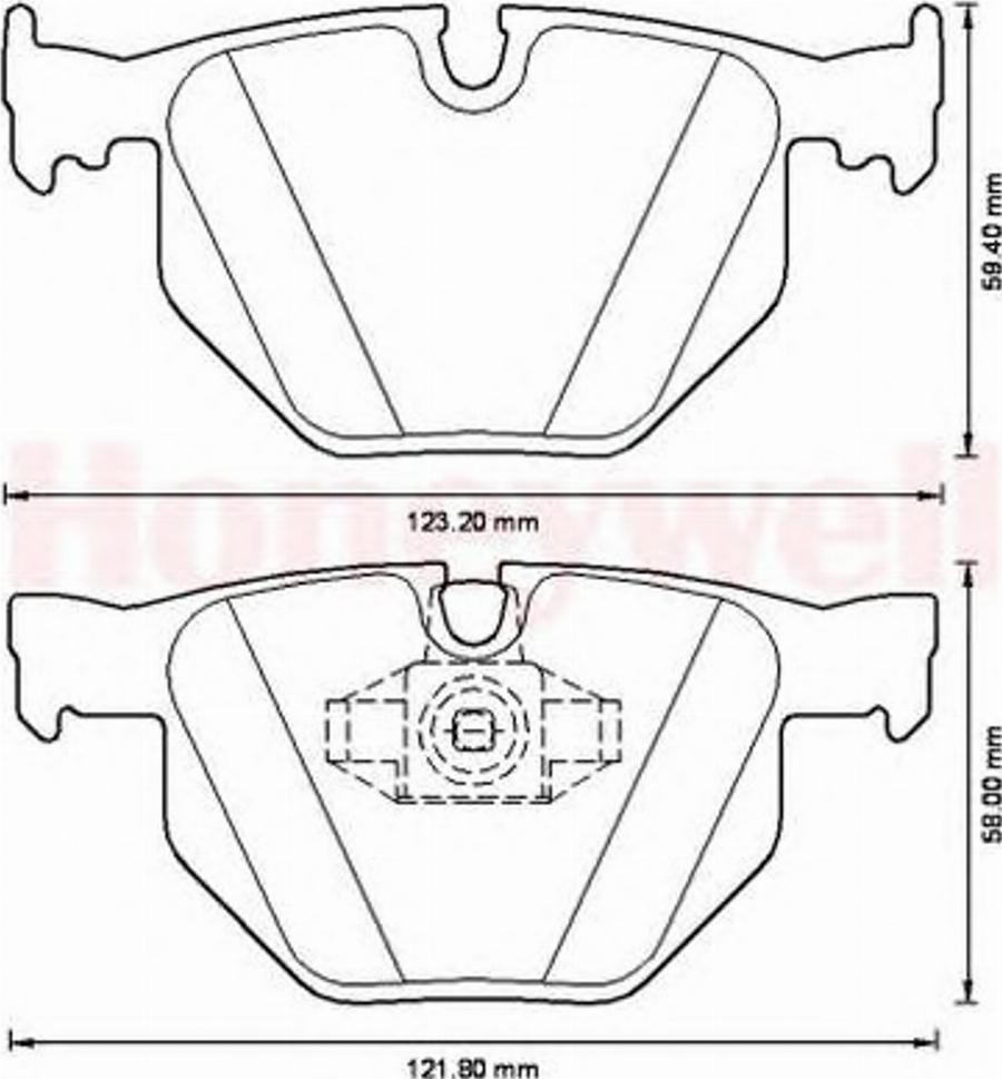 BENDIX 573228B - Kit pastiglie freno, Freno a disco autozon.pro