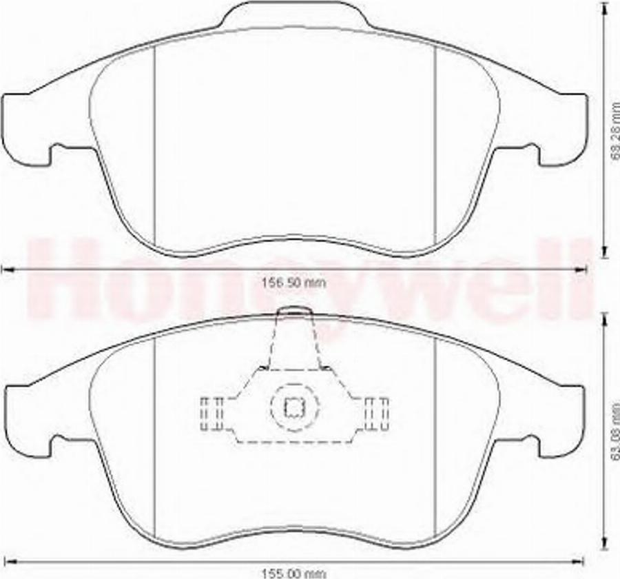 BENDIX 573273B - Kit pastiglie freno, Freno a disco autozon.pro