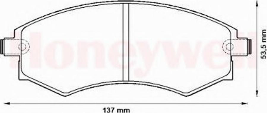 BENDIX 572496B - Kit pastiglie freno, Freno a disco autozon.pro