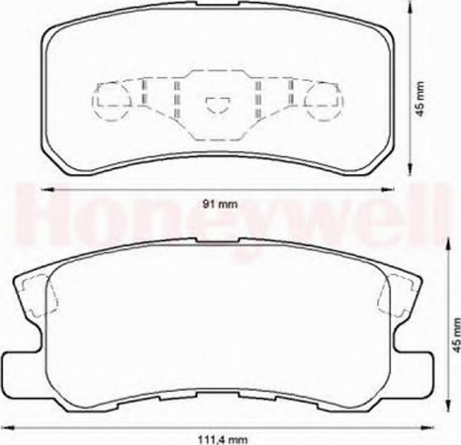 BENDIX 572498B - Kit pastiglie freno, Freno a disco autozon.pro