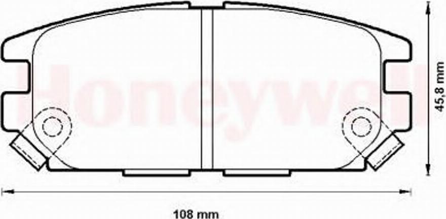 BENDIX 572493B - Kit pastiglie freno, Freno a disco autozon.pro