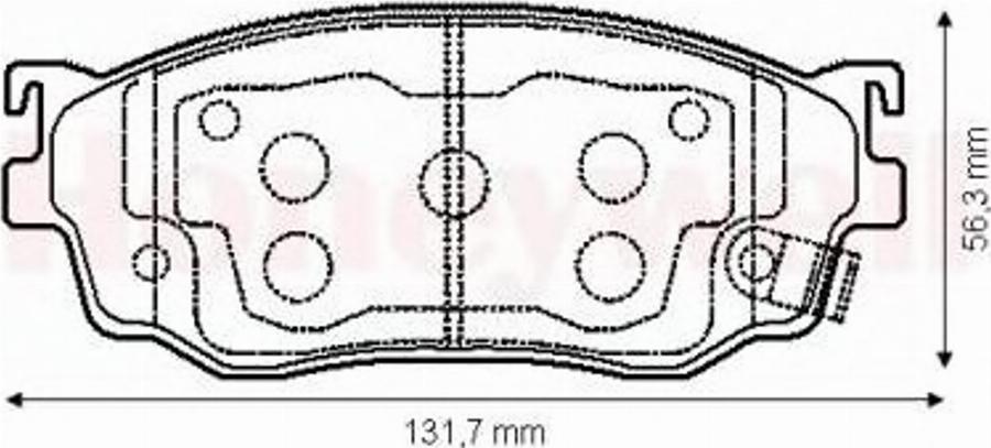 BENDIX 572444B - Kit pastiglie freno, Freno a disco autozon.pro