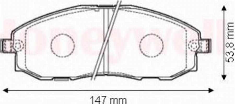 BENDIX 572442B - Kit pastiglie freno, Freno a disco autozon.pro