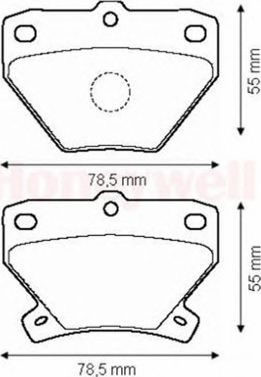 BENDIX 572450B - Kit pastiglie freno, Freno a disco autozon.pro