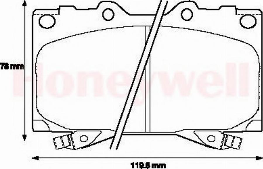 BENDIX 572451B - Kit pastiglie freno, Freno a disco autozon.pro