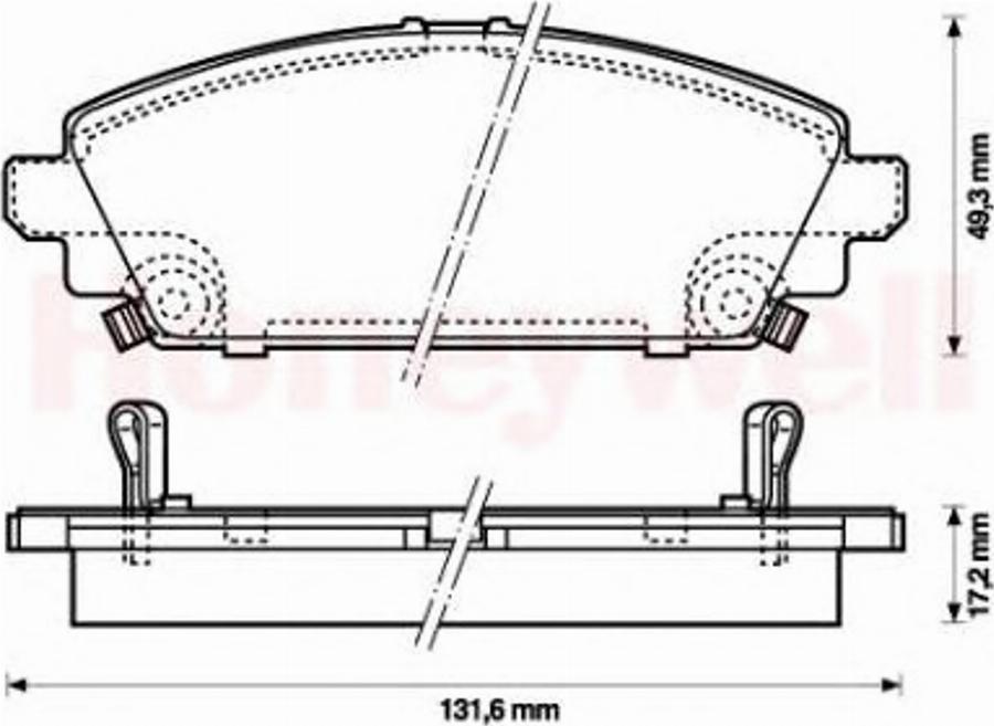 BENDIX 572464 B - Kit pastiglie freno, Freno a disco autozon.pro