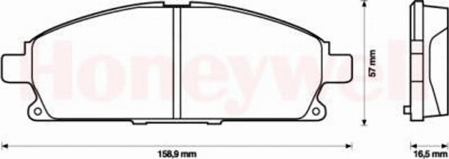 BENDIX 572466B - Kit pastiglie freno, Freno a disco autozon.pro