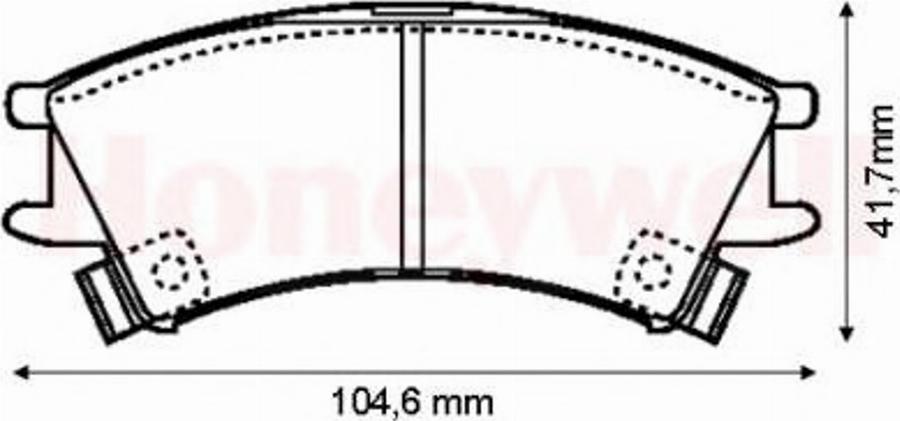 BENDIX 572401B - Kit pastiglie freno, Freno a disco autozon.pro