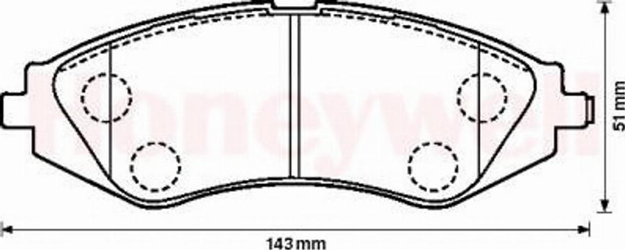 BENDIX 572403B - Kit pastiglie freno, Freno a disco autozon.pro