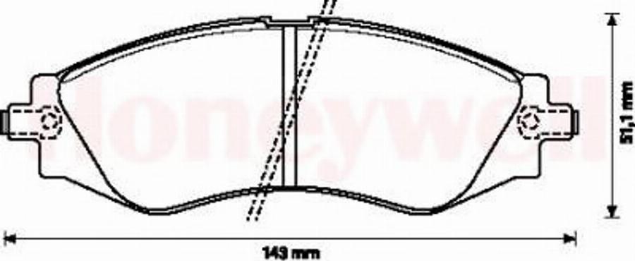 BENDIX 572407B - Kit pastiglie freno, Freno a disco autozon.pro