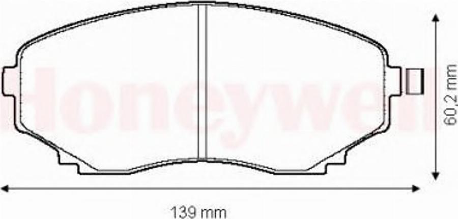 BENDIX 572435 B - Kit pastiglie freno, Freno a disco autozon.pro