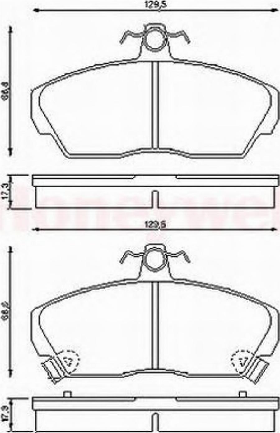 BENDIX 572430B - Kit pastiglie freno, Freno a disco autozon.pro