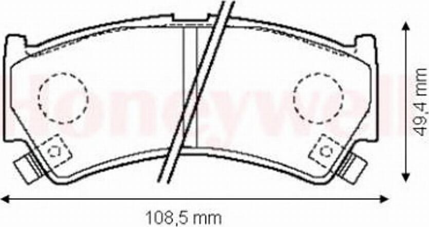 BENDIX 572433 B - Kit pastiglie freno, Freno a disco autozon.pro