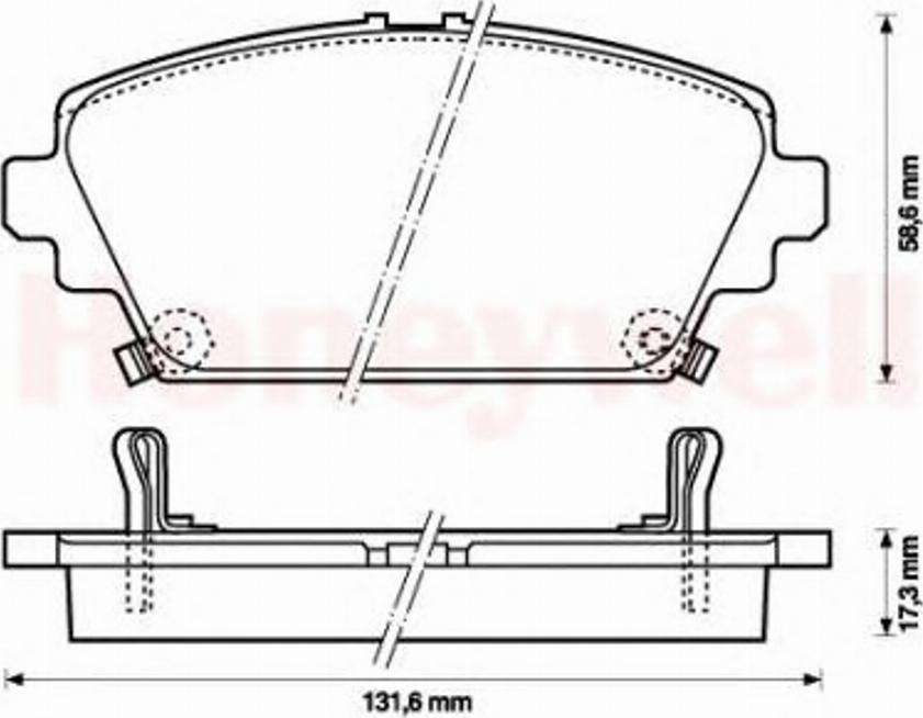 BENDIX 572429B - Kit pastiglie freno, Freno a disco autozon.pro