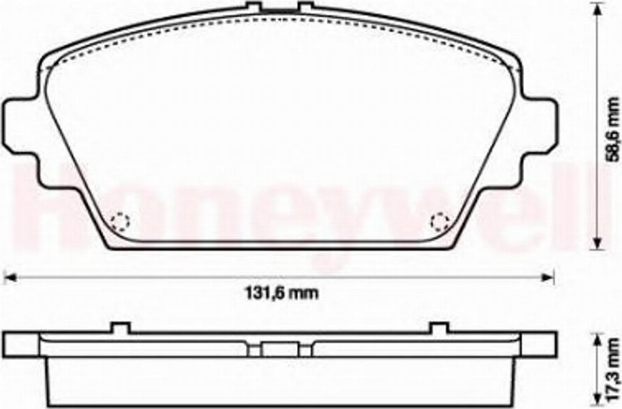 BENDIX 572428B - Kit pastiglie freno, Freno a disco autozon.pro