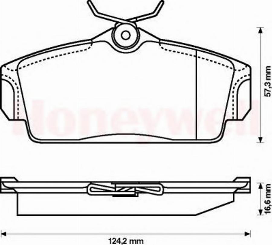 BENDIX 572422B - Kit pastiglie freno, Freno a disco autozon.pro