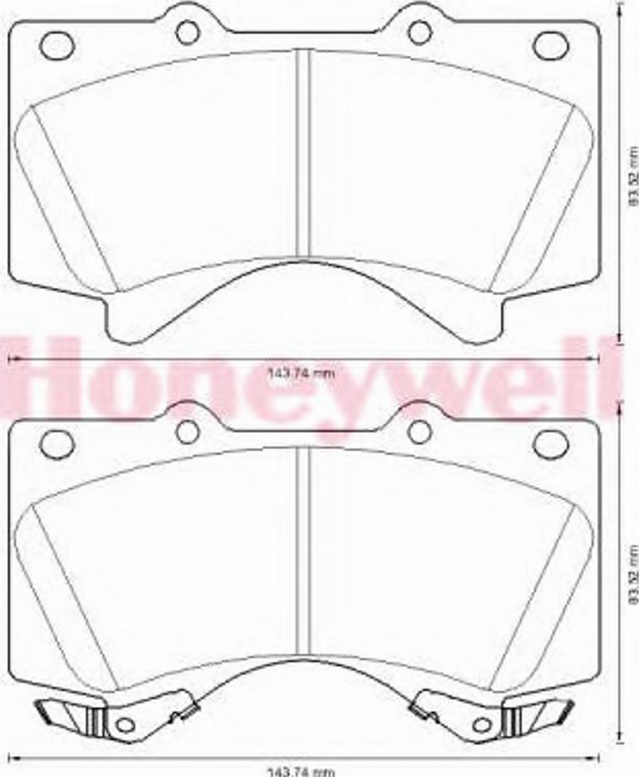 BENDIX 572599B - Kit pastiglie freno, Freno a disco autozon.pro