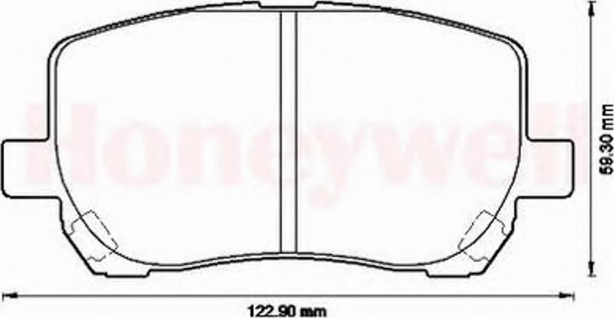 BENDIX 572546B - Kit pastiglie freno, Freno a disco autozon.pro