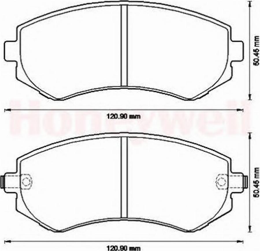 BENDIX 572541B - Kit pastiglie freno, Freno a disco autozon.pro