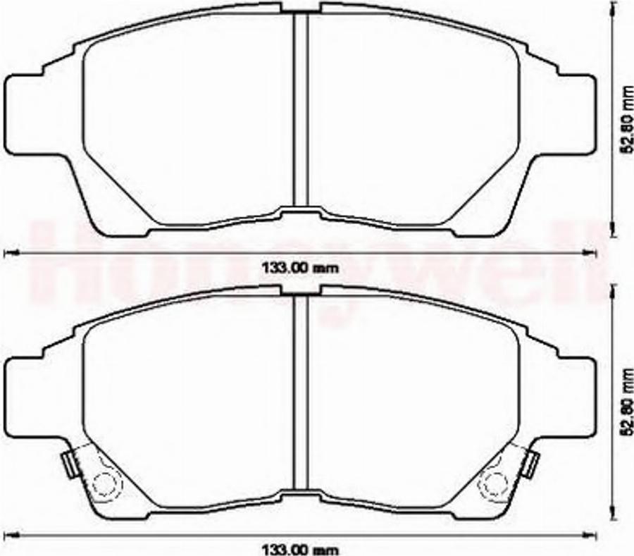 BENDIX 572543B - Kit pastiglie freno, Freno a disco autozon.pro