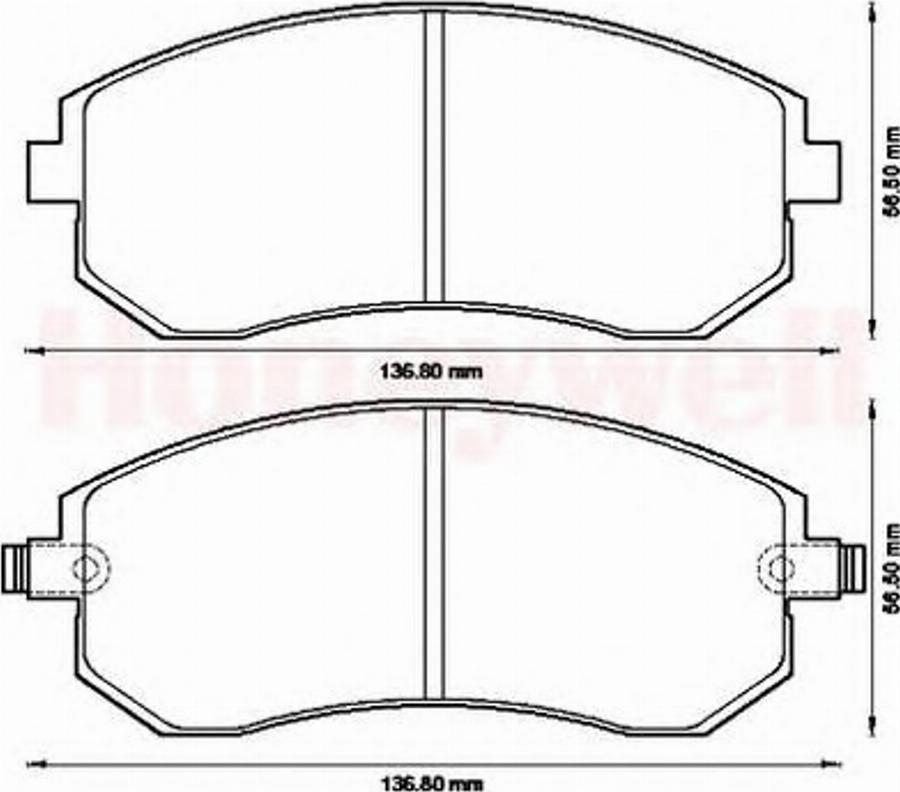 BENDIX 572550B - Kit pastiglie freno, Freno a disco autozon.pro